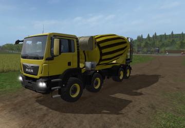 Мод MAN Бетономеситель версия 17.0.2.0 для Farming Simulator 2017 (v1.5.x)