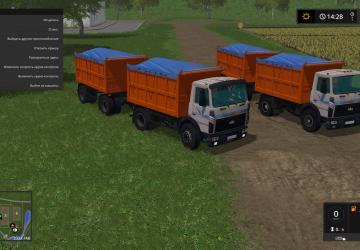 Мод Маз-5551 и прицеп версия 3.1 для Farming Simulator 2017 (v1.5.x)
