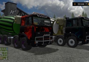 Мод МАЗ CONCRETE MIXER версия 1.2 для Farming Simulator 2017 (v1.5.3.1)