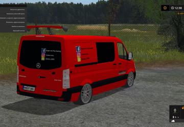 Мод Mercedes-Benz Sprinter privat версия 1.0 для Farming Simulator 2017 (v1.5.3.1)