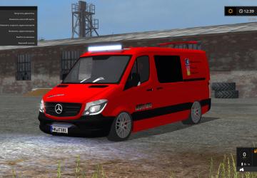 Мод Mercedes-Benz Sprinter privat версия 1.0 для Farming Simulator 2017 (v1.5.3.1)