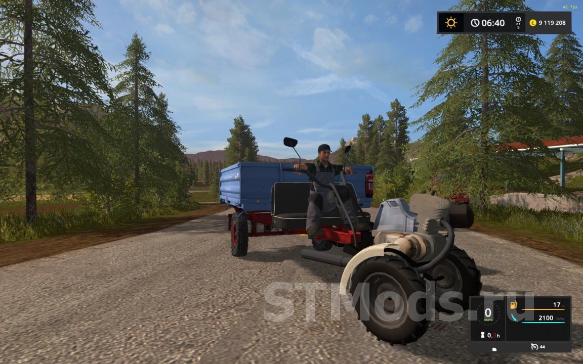 Скачать мод Мотоблок версия 1.1 для Farming Simulator 2017 (v1.5.x)