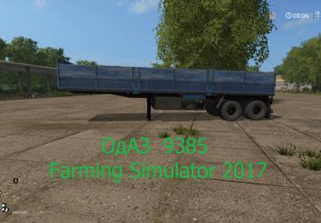 Мод Полуприцеп ОдАЗ 9385 версия 1.1 для Farming Simulator 2017 (v1.5.3.1)