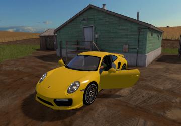 Мод Porsche 911 Turbo S 2018 версия 1.0.0.0 для Farming Simulator 2017 (v1.5.x)