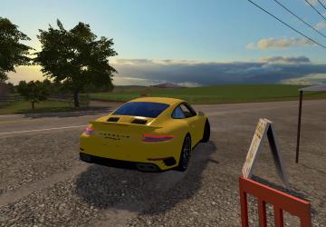 Мод Porsche 911 Turbo S 2018 версия 1.0.0.0 для Farming Simulator 2017 (v1.5.x)