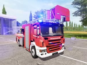 Мод Scania P420 Feuerwehr версия 1.0 для Farming Simulator 2017