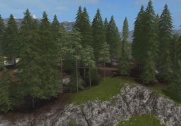 Мод Сосны деревья версия 1.0 для Farming Simulator 2017 (v1.5.3.1)
