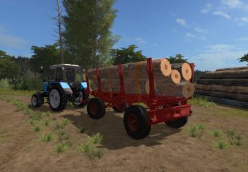 Мод Телега лесовоз версия 1.5 для Farming Simulator 2017 (v1.5.x)