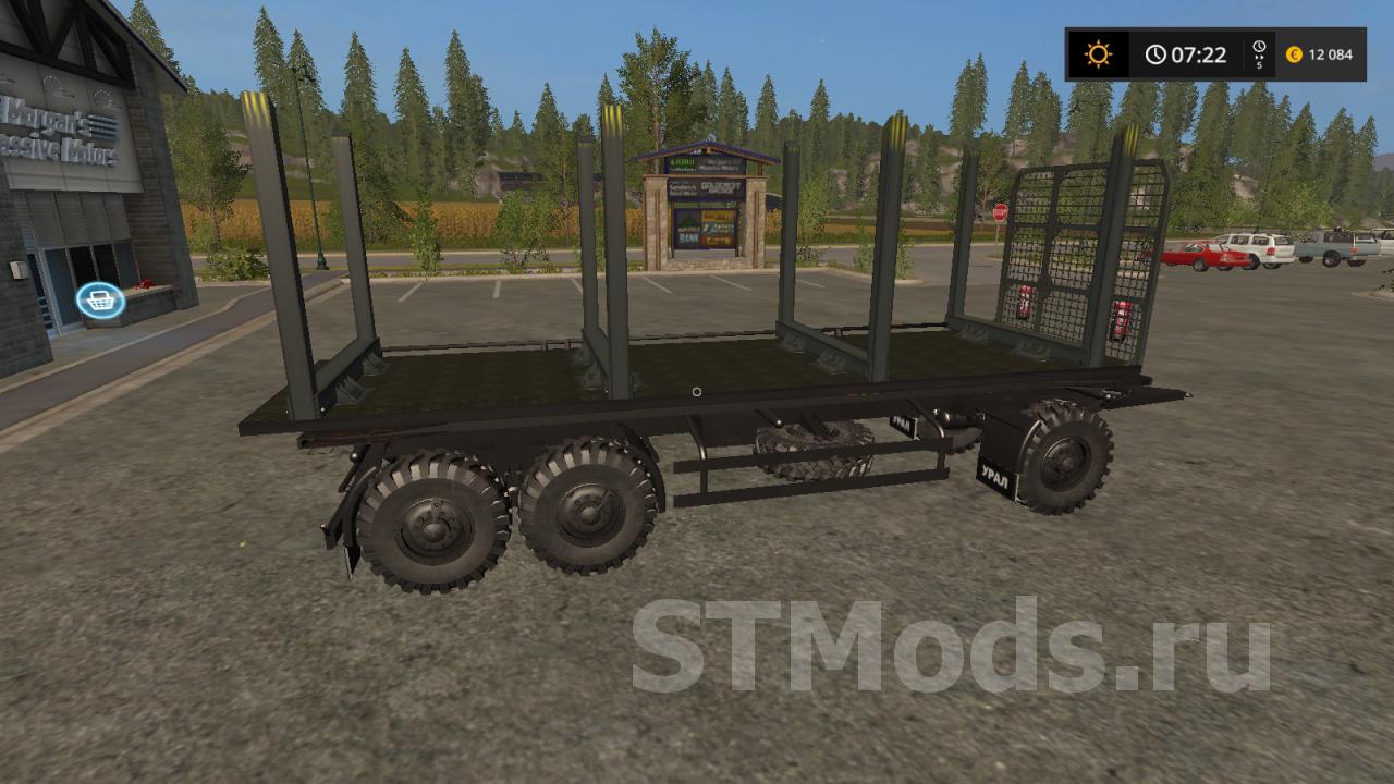 Скачать мод Урал-6614 Лесовоз 8x8 версия 1.1 для Farming Simulator 2017  (v1.5.3.x)