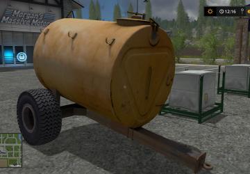 Мод ВУО 3А бочка желтая версия 1.0 для Farming Simulator 2017 (v1.5.3.1)