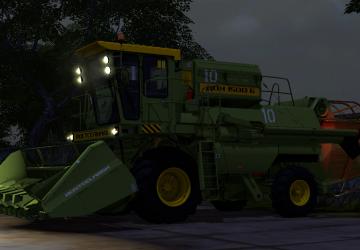 Мод Зерноуборочный комбайн Дон 1500Б версия 1.0 для Farming Simulator 2017 (v1.5)