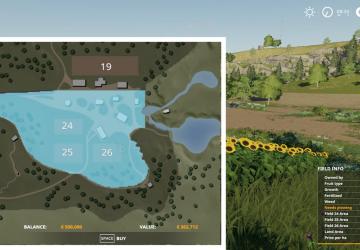 Additional field info версия 1.0.0.0 для Farming Simulator 2019 (v1.4х)