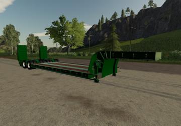 Мод 16 Wheels Low Deck Trailer версия 1.0.0.0 для Farming Simulator 2019 (v1.2.x)