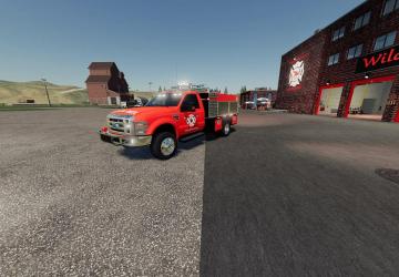 Мод 2010 Ford F350 Brush / Mini Pumper версия 1.0 для Farming Simulator 2019 (v1.6.0.0)