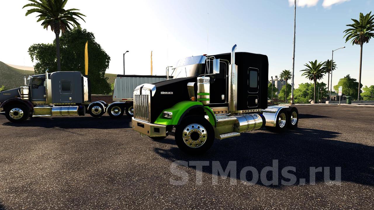 Скачать мод 2015 Kenworth T800 версия 31.07.19 для Farming Simulator 2019  (v1.4х)