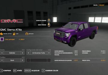 Мод 2022 GMC Sierra AT4x версия 1.0.0.0 для Farming Simulator 2019