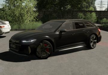 Мод Audi RS6 Avant 2020 версия 1.0.0.0 для Farming Simulator 2019 (v1.7.x)