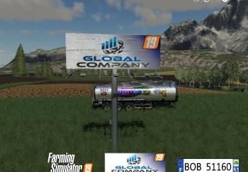 Мод Billboard Global Company by BOB51160 версия 1.0.0.0 для Farming Simulator 2019