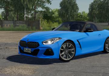 Мод BMW Z4 M40i Roadster версия 1.0 для Farming Simulator 2019 (v1.7.x)