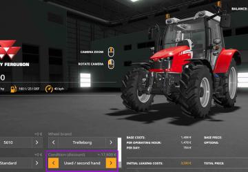 Мод Buy Used Equipment версия 1.1.2.0 для Farming Simulator 2019 (v1.7.x)