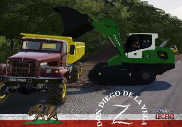 Мод Deere 834 Foresrty версия 1.5 для Farming Simulator 2019 (v1.6.0.0)