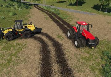 Мод Dirty Tire Tracks версия 1.0.0.0 для Farming Simulator 2019 (v1.6)