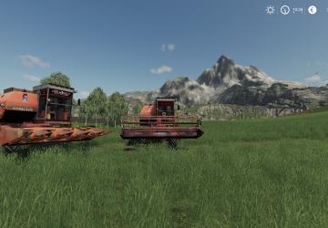 Мод Енисей 1200-1 Красный версия 1.0 для Farming Simulator 2019 (vFarming simulator 19)