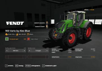 Мод Fendt Vario 900 версия 12.12.18 для Farming Simulator 2019 (v1.2.x)