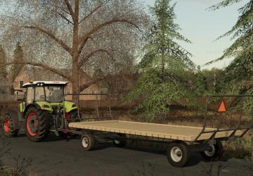Мод Flatbed Trailer версия 1.1 для Farming Simulator 2019 (v1.6.0.0)