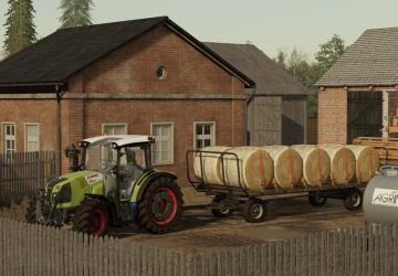 Мод Flatbed Trailer версия 1.1 для Farming Simulator 2019 (v1.6.0.0)