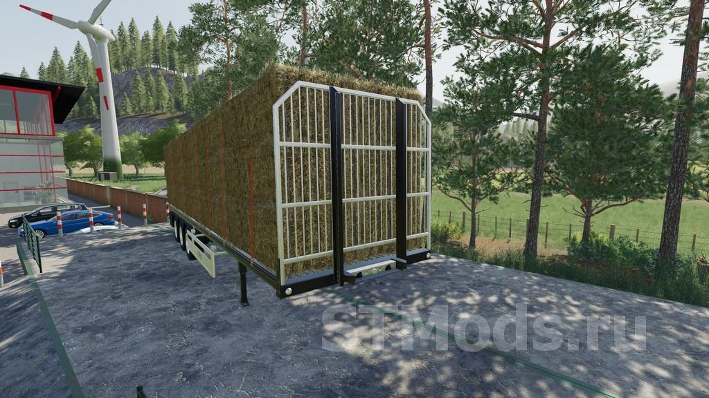 Скачать мод Fliegl Flatbed Semitrailer версия 1200 для Farming Simulator 2019 V14х 7659
