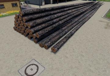 Мод Full Length Spruce Logs версия 1.0 для Farming Simulator 2019 (v1.7.x)