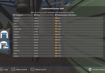 Мод Глобальный рынок версия 1.0.0.0 для Farming Simulator 2019
