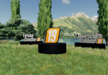 Мод Glowing 3d FS19-Logos версия 1.0.0.0 для Farming Simulator 2019