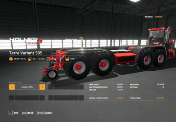 Мод Holmer Variant 595 версия 2.0 для Farming Simulator 2019 (v1.2.0.1)