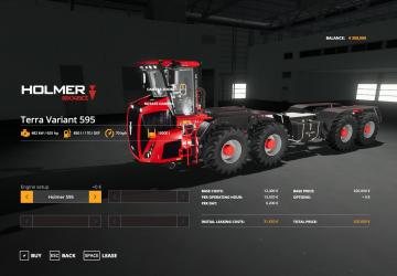 Мод Holmer Variant 595 версия 2.0 для Farming Simulator 2019 (v1.2.0.1)