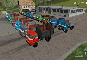 Мод IFA W50 Pack версия 3.5 для Farming Simulator 2019 (v1.5.1.0)
