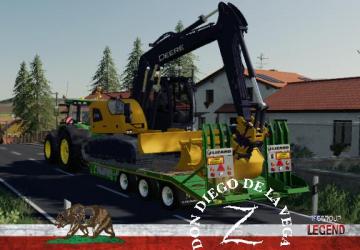 Мод John Deere 135C версия 1.5 для Farming Simulator 2019 (v1.6.0.0)