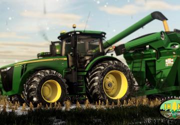 Мод John Deere 2016-2018 8R Series US версия 10.01.21 для Farming Simulator 2019 (v1.7.x)