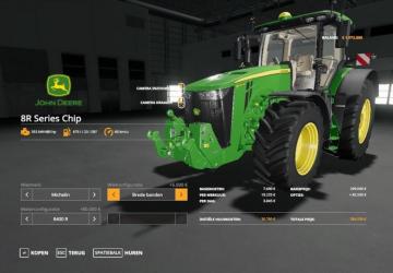 Мод John Deere 8R US версия 1.0.2 для Farming Simulator 2019 (v1.2.0.1)