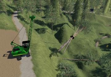 Мод John Deere Grapple Yarder версия 1.0 для Farming Simulator 2019 (v1.5.1)