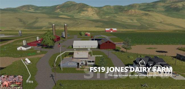 Скачать Jones Dairy Farm версия 12 для Farming Simulator 2019 V1201 8187