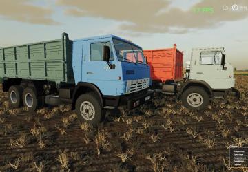 Мод КамАЗ 55102 и Нефаз 8560 версия 1.0 для Farming Simulator 2019 (v1.5.x)