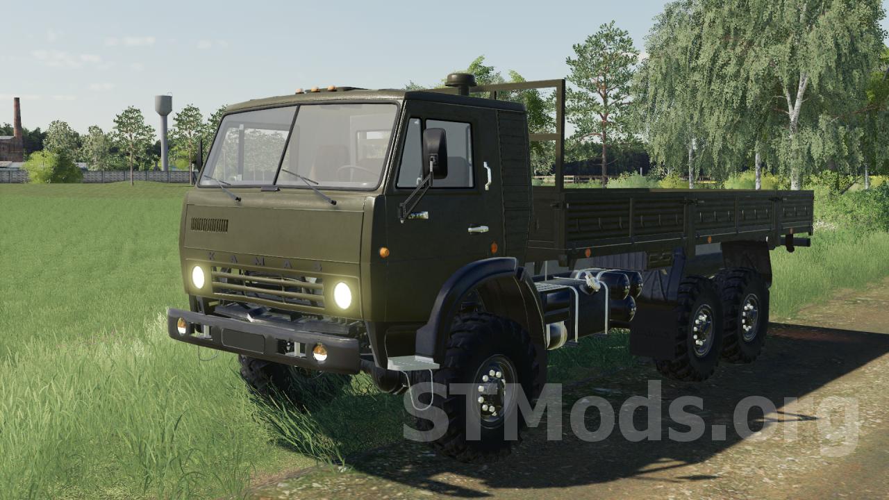 Скачать мод КамАЗ Бортовой внедорожный версия 1.0.0.2 для Farming Simulator  2019 (v1.7x)