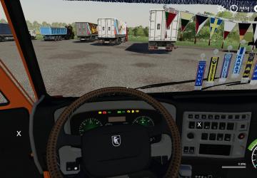 Мод Камаз Зерновоз и прицеп версия 1.0 для Farming Simulator 2019 (v1.6.0.0)