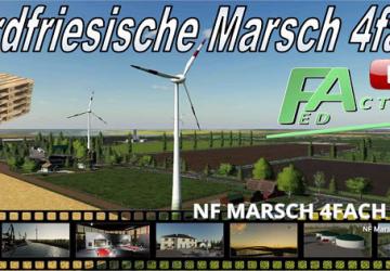 Карту Карта «North Frisian March 4x» версия 1.2 для Farming Simulator 2019 (v1.5.х)