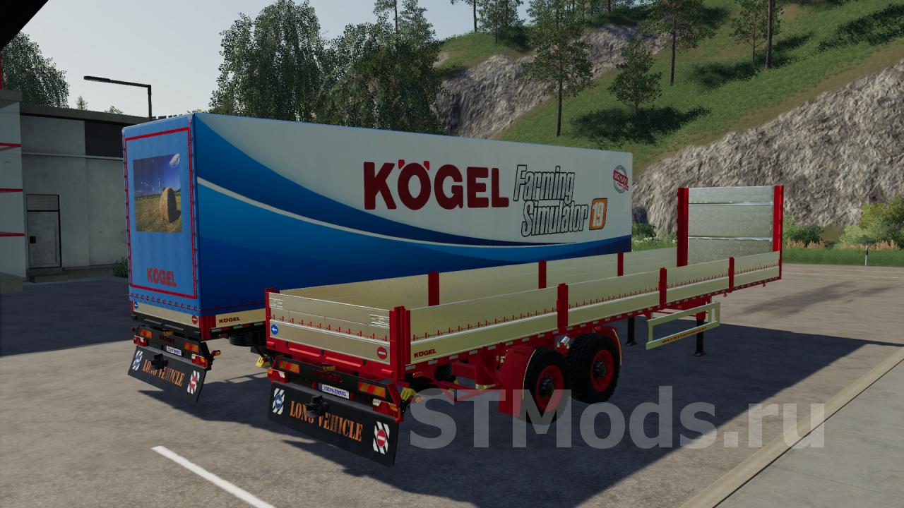 Скачать мод Kogel Autoloader Semi Trailer 15m версия 10 для Farming Simulator 2019 V15x 8142