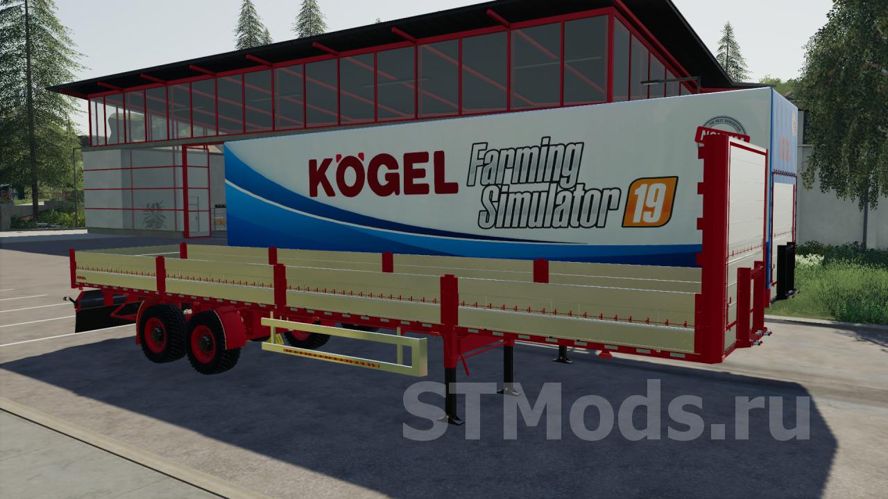 Скачать мод Kogel Autoloader Semi Trailer 15m версия 10 для Farming Simulator 2019 V15x 2718