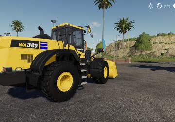 Мод Komatsu WA380 версия 1.0.0.0 для Farming Simulator 2019 (v1.7.x)