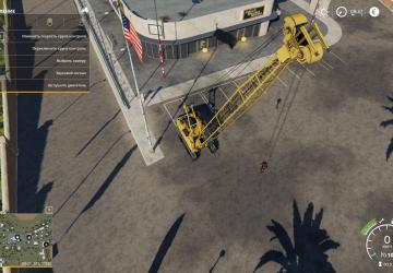 Мод Кран гусеничный (Liebherr HS875) Fixed версия 1.0 для Farming Simulator 2019 (v1.7.x)